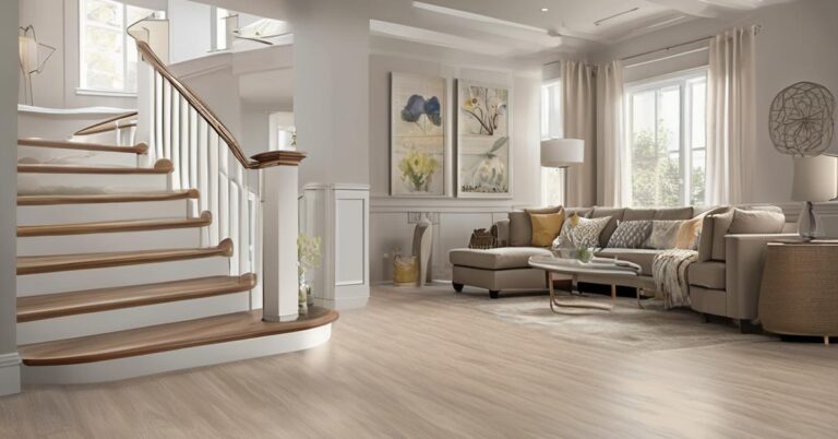 Jak zakończyć ostatni stopień schodów? Panel i Quick-Step na beton.