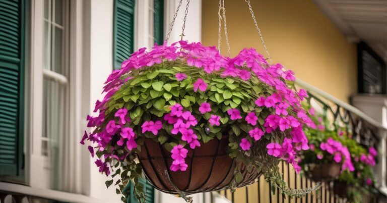 Surfinia: Uprawa niebieskiej petunii, która zwisając zachwyca!