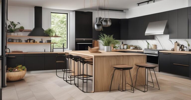 Kuchnia czarny mat z drewnem: Inspiracje i aranżacje 2023!