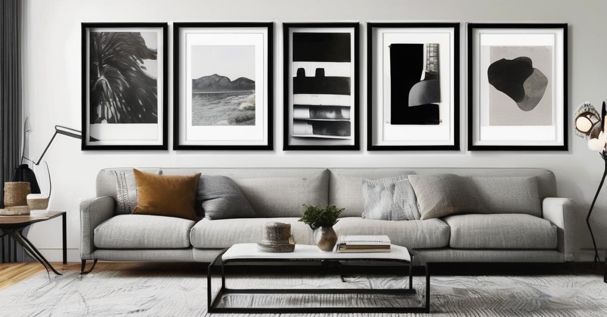 pomysł na ścianę za kanapą